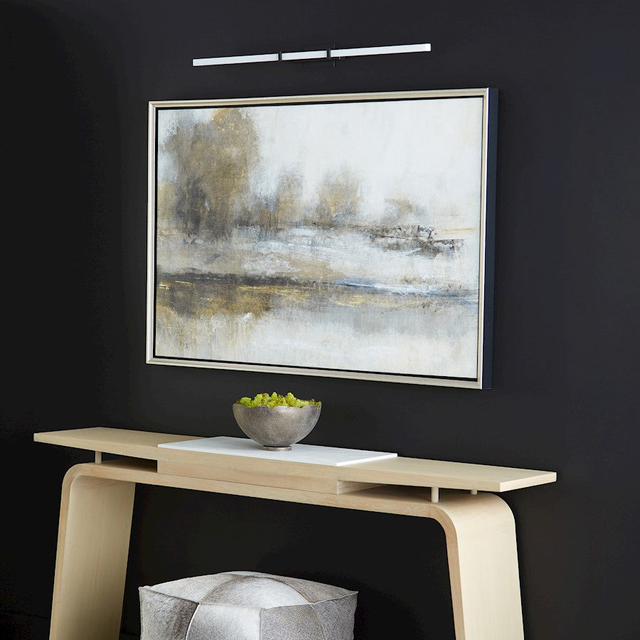 1 Light 36" Bathroom Vanity Light, Black