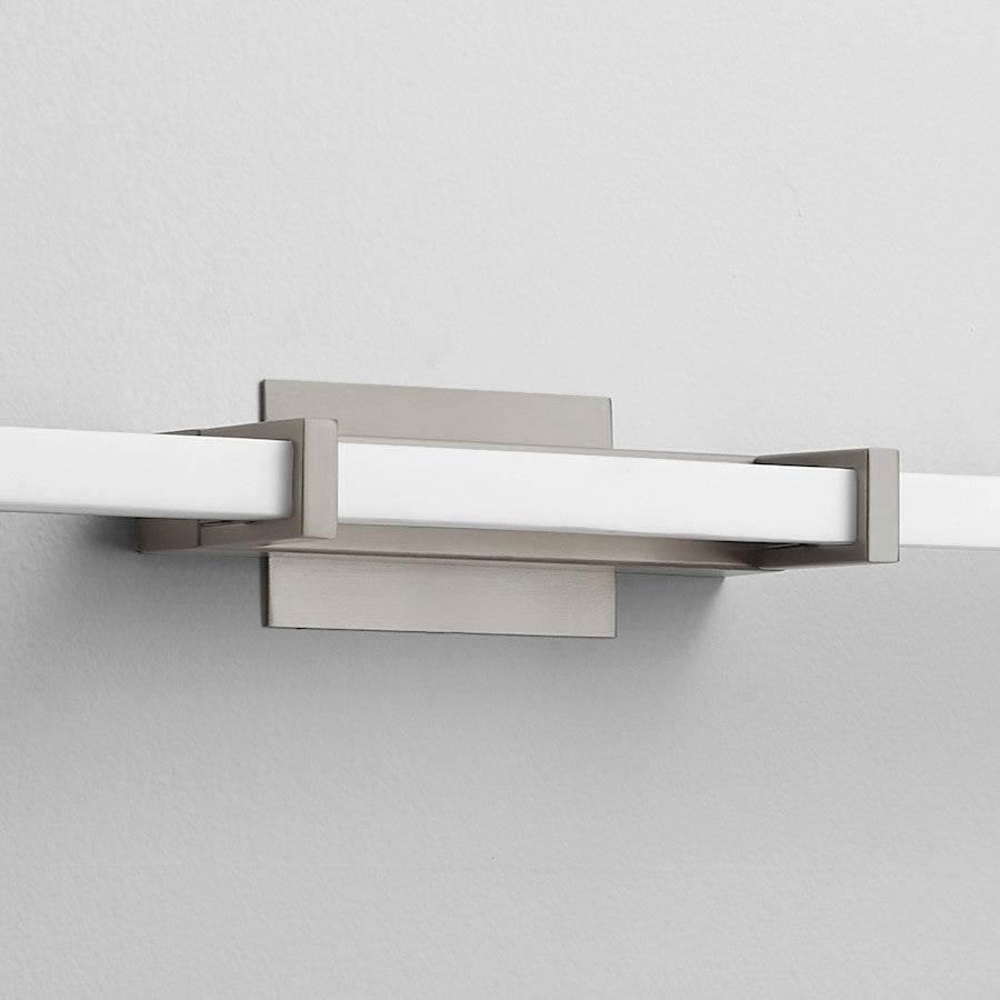 1 Light 36" Bathroom Vanity Light, Satin Nickel