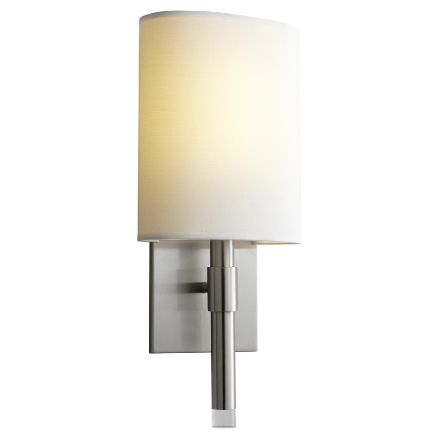 Oxygen Lighting Beacon 2700K 8W 120V Dim Fab, Satin Nickel