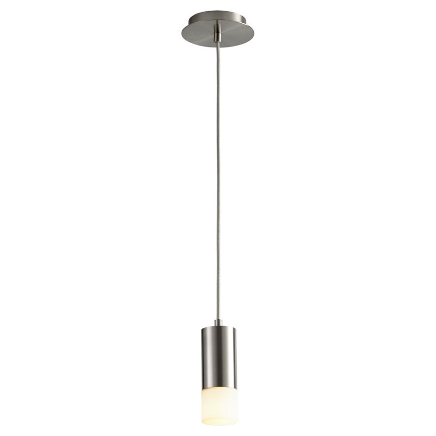 Oxygen Lighting Magneta 2700K 8" Glass Pendant, Stn