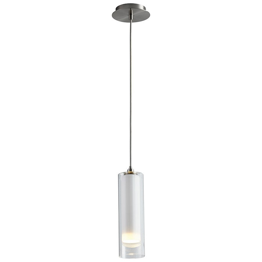 1 Light Pendant, Satin Nickel