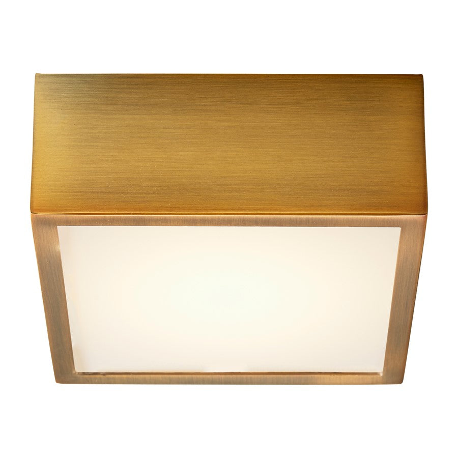 Oxygen Lighting Pyxis 2700K 120V Dim Ceiling Mount, Aged Brass
