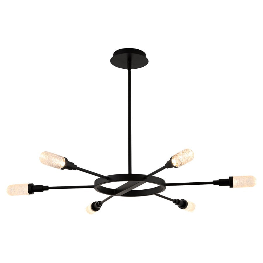 Oxygen Lighting Sperano 44"/6Lt Cct Chandelier, Mb