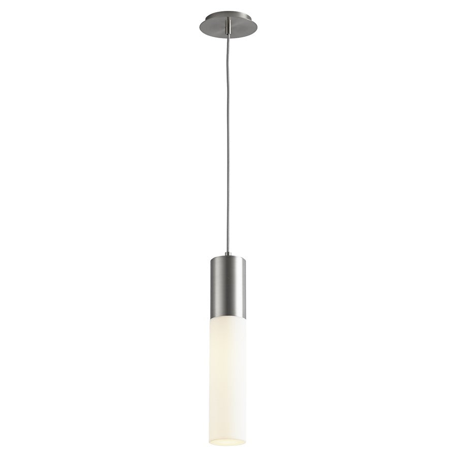 Oxygen Lighting Magnum 3500K Acrylic Pendant 120V, Satin Nickel