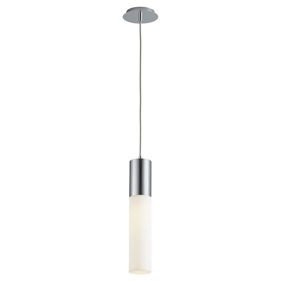 Oxygen Lighting Magnum 4000K Acrylic Pendant 120V, Polished Chrome