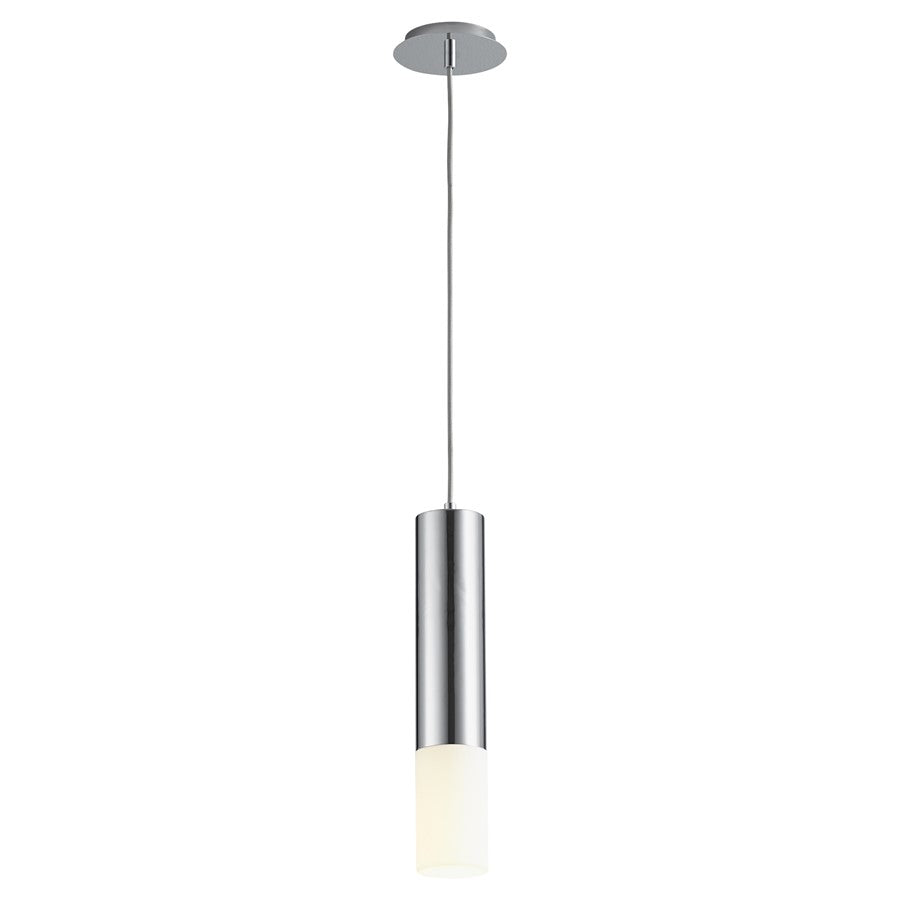 Oxygen Lighting Opus 3500K Acrylic Pendant 120V, Polished Chrome