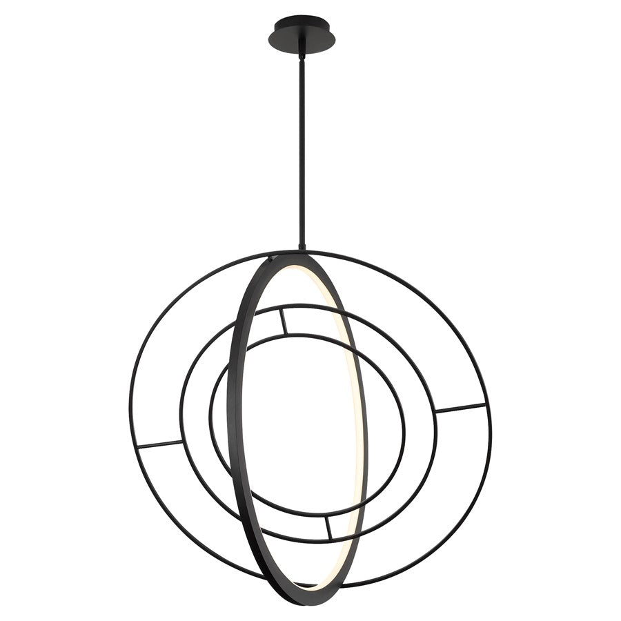 Oxygen Lighting Galilei 29" 5Cct LED Pendant, Black
