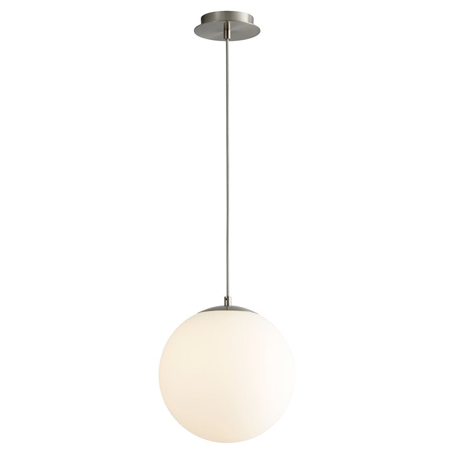 Oxygen Lighting Luna 4000K 12" 120V Pendant, Satin Nickel