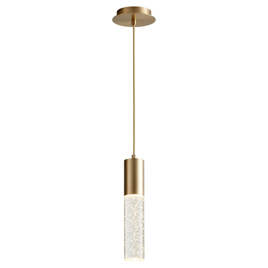 Oxygen Lighting Spirit 13" Pendant 4000K, Aged Brass