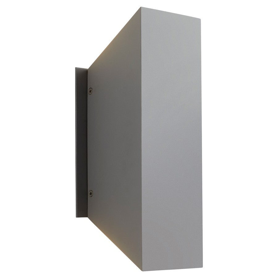 Oxygen Lighting Duo 3500K Sm Outdoor Sconce 120V, Grey