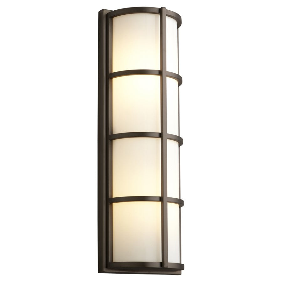 Oxygen Lighting Leda 120V Em Outdoor Sconce, Oiled Bronze