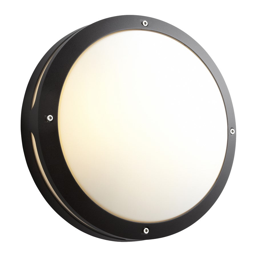 Oxygen Lighting Regio 3500K 120V Dim Outdoor Sconce, Black