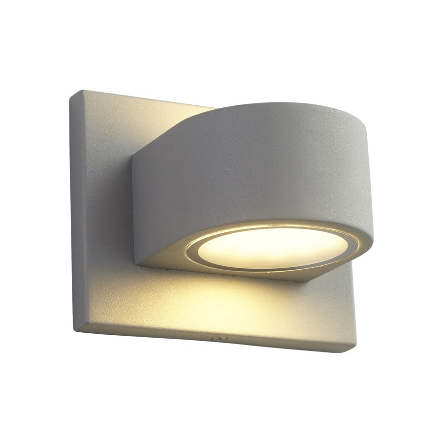 Oxygen Lighting Eris 3500K 2Lt 120V Dim Outdoor Sconce, Grey