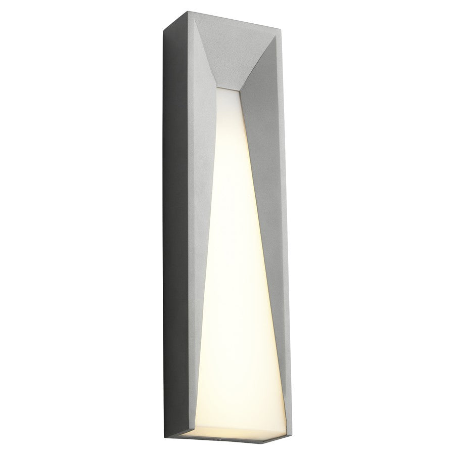 Oxygen Lighting Calypso 730 4000K 120V Dim Outdoor Sconce, Grey