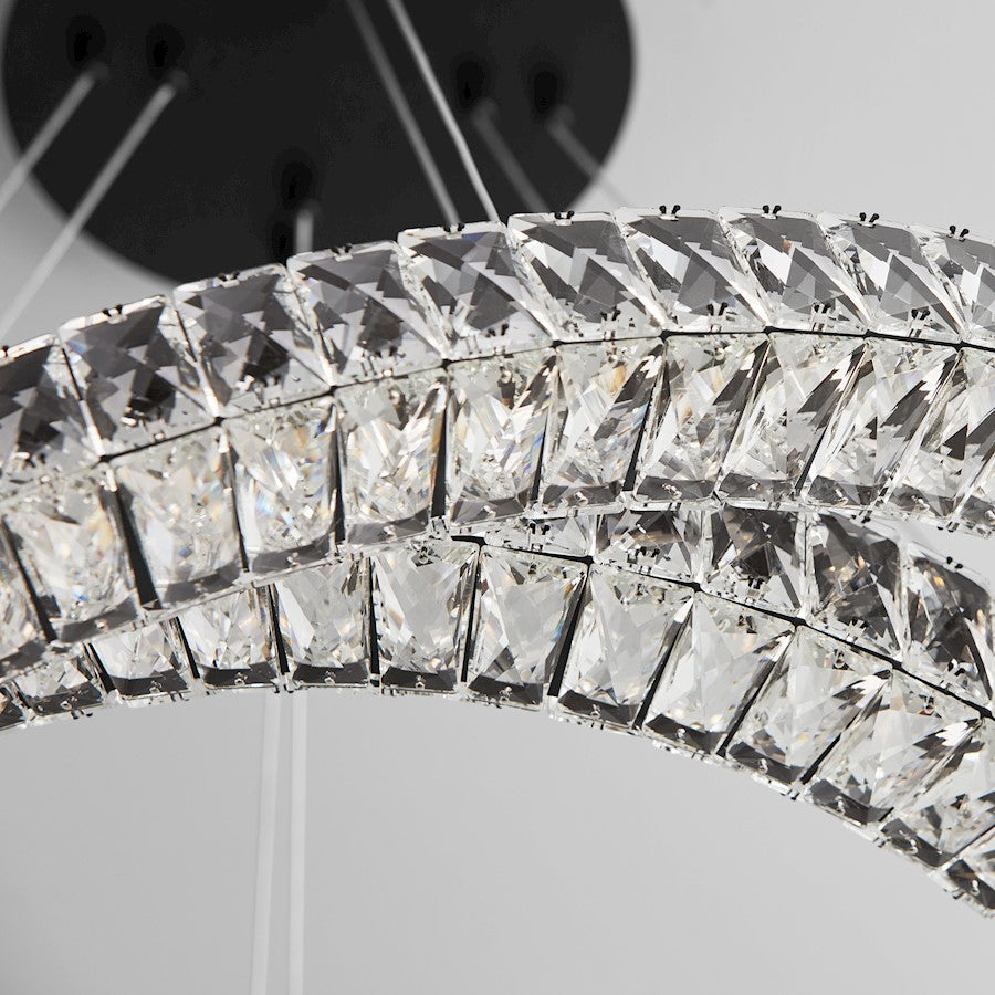 2 Light Pendant, Black