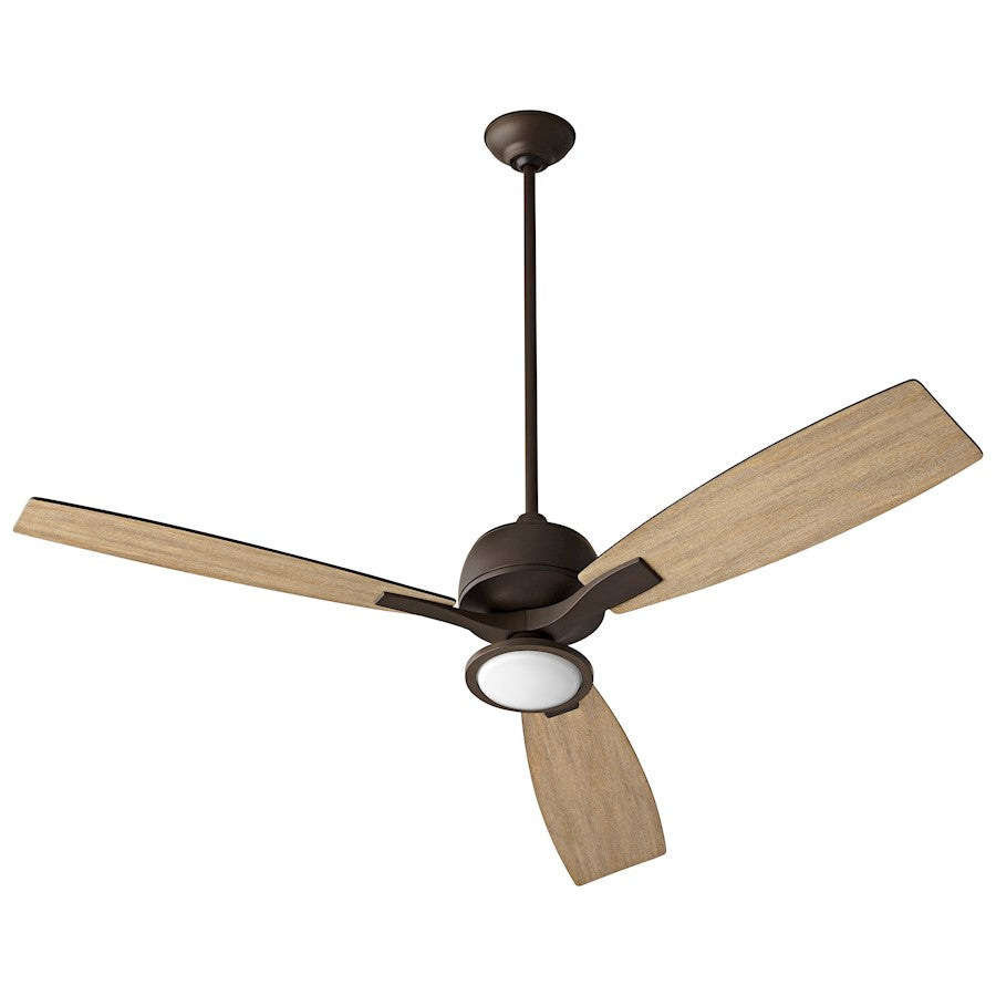 Oxygen Lighting Juno 1 Light Ceiling Fan LED Kit, Satin opal