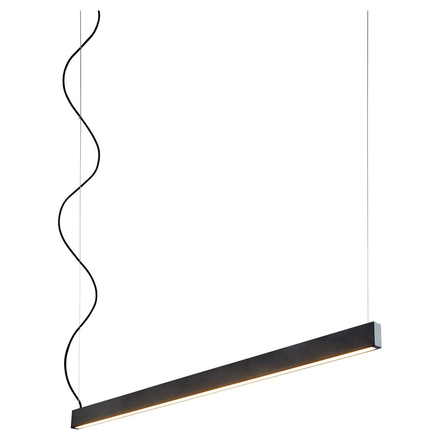 Oxygen Lighting Zepp 50" 3500K Pendant, Black