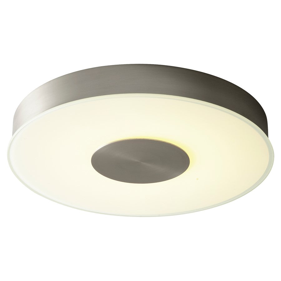 Oxygen Lighting Dione 4000K 15" UV Dim Ceiling Mount, Satin Nickel