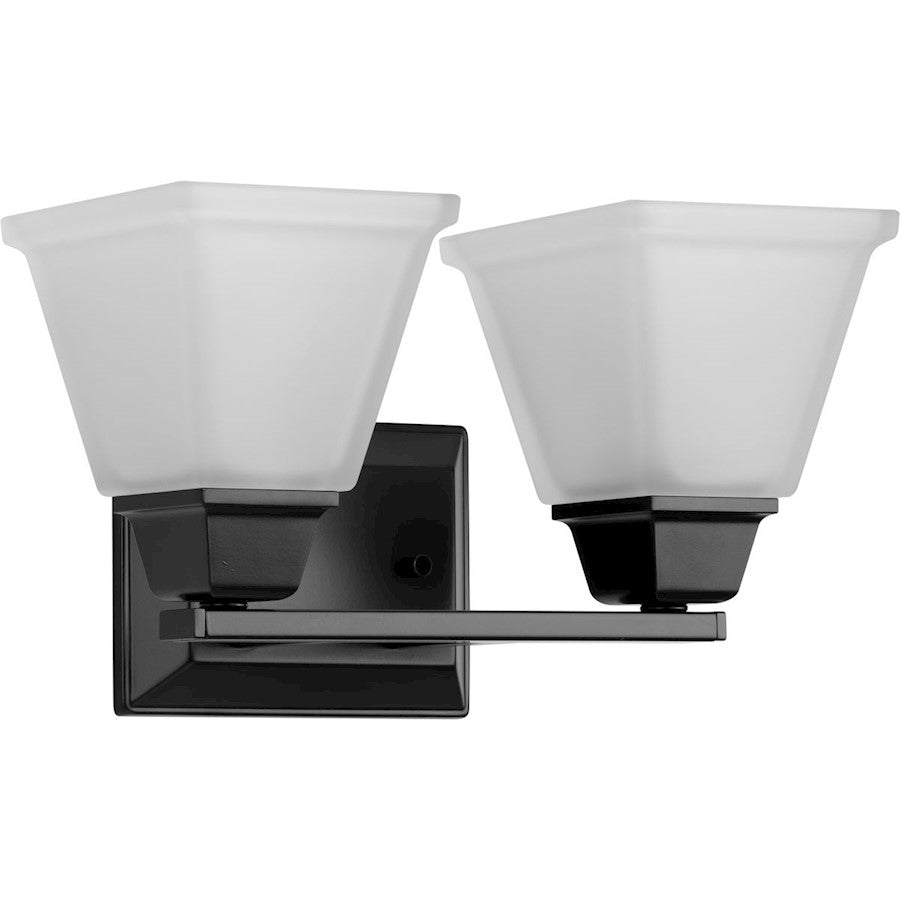2 Light Bathroom Vanity Light, Black