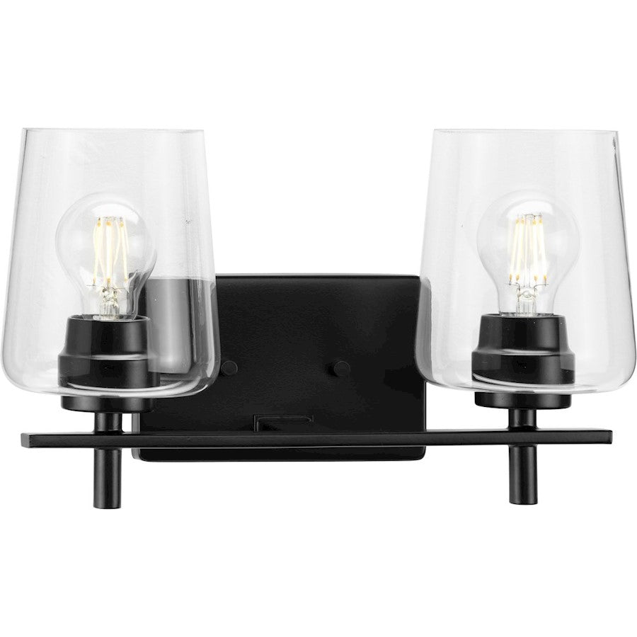 2 Light New Traditional Clear Bathroom Vanity Light