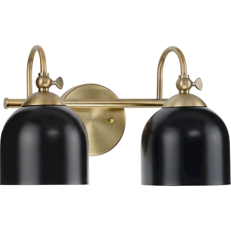 2 Light Farmhouse Metal Bathroom Vanity Light