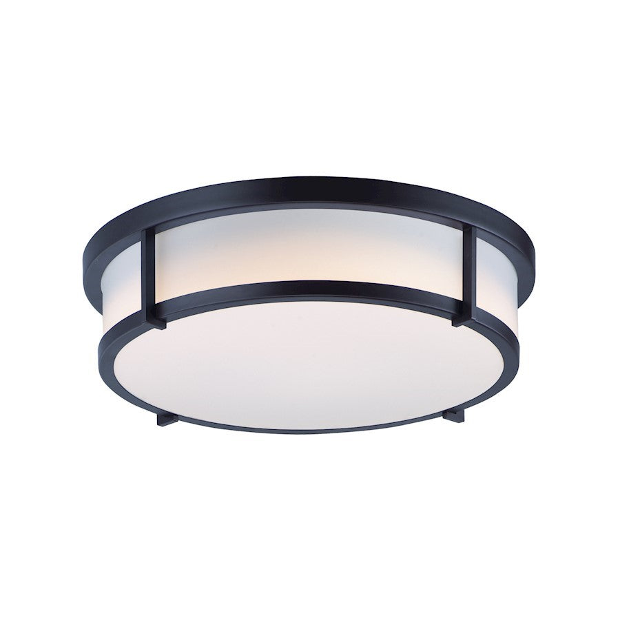 Maxim Lighting Rogue 3-Light Flush Mount E26, Black - 10270WTBK