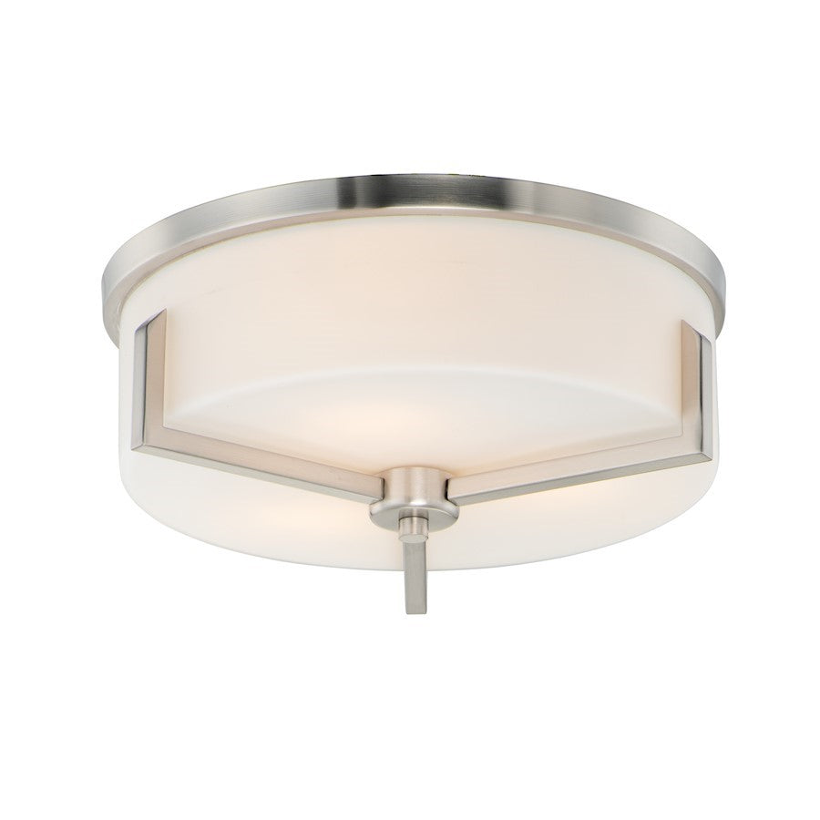 Maxim Lighting Dart 3-Light Flush Mount, Satin Nickel - 21280SWSN