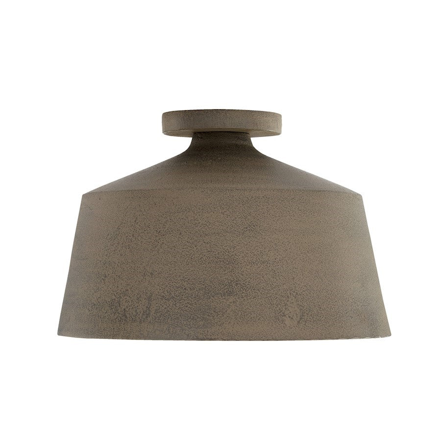 OPEN BOX: Capital Lighting Quarry 1Lt Semi Flush, Clay