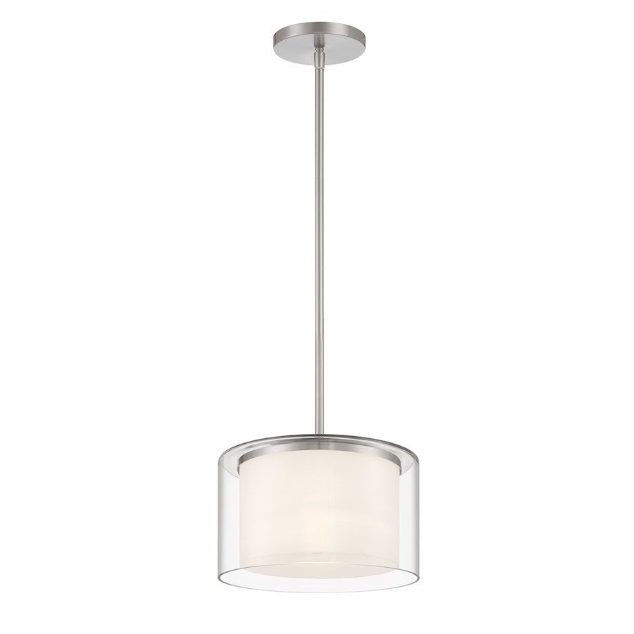OPEN BOX: Minka Lavery Parsons Studio 1 Light Pendant, Brushed Nickel - 4102-84