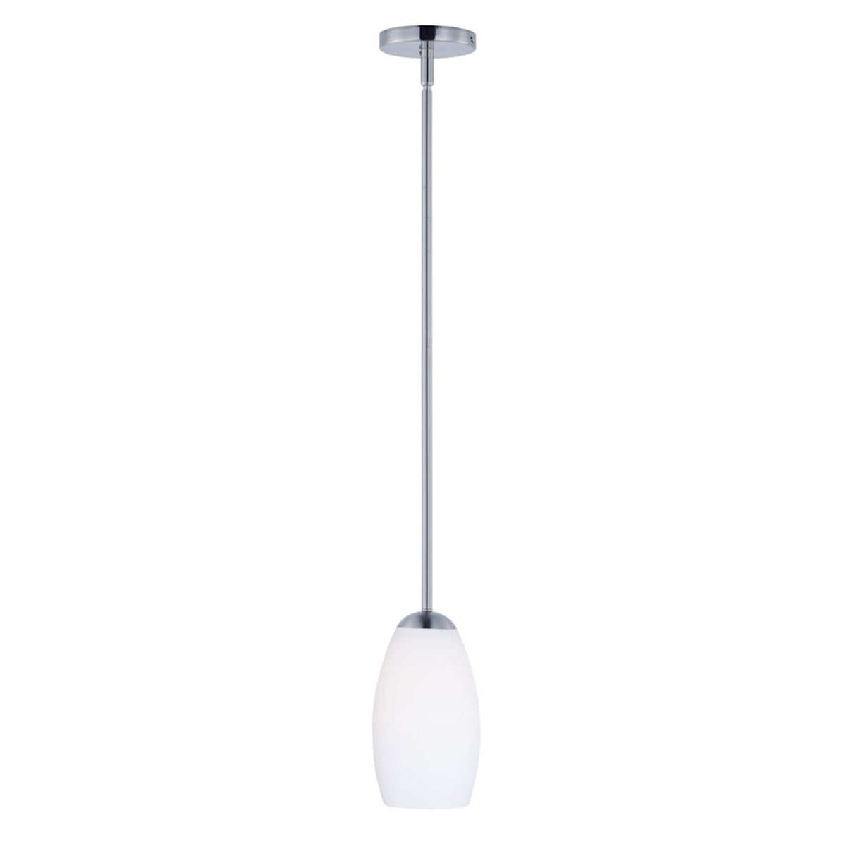 OPEN BOX ITEM: Maxim Lighting Taylor 9in 1-Light Mini Pendant | Transitional Satin Nickel and Satin White Glass | Kitchen Island & Dining | Model MX91650SWSN