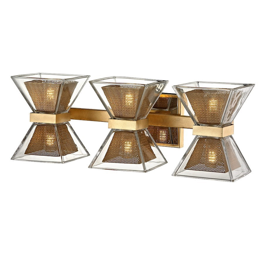 OPEN BOX: Troy Expression 6 Light Bath and Vanity, Gold Leaf