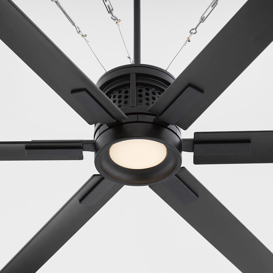 Quorum Zeus 80" Patio Fan, Matte Black