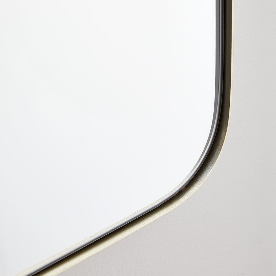 Quorum 30X40 Stadium Mirror, Silver