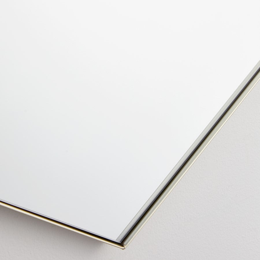 Quorum 24X34 Hexgon Mirror, Silver