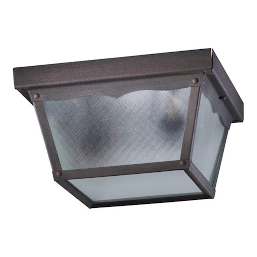 Quorum 9" Outdoor Cage, Rust