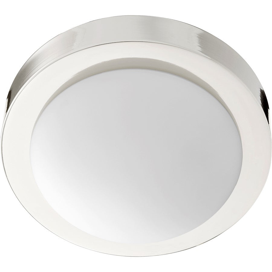 Quorum 9' Contempo Flush Mount in Polished Nickel