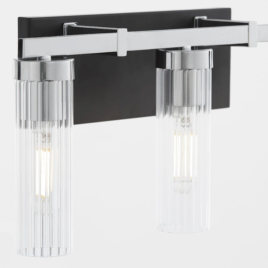 3 Light Vanity, Matte Black