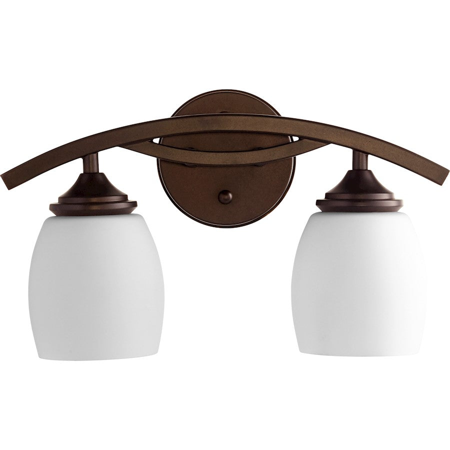 Quorum 2 Light 15.25' Vanity, Oiled Bronze