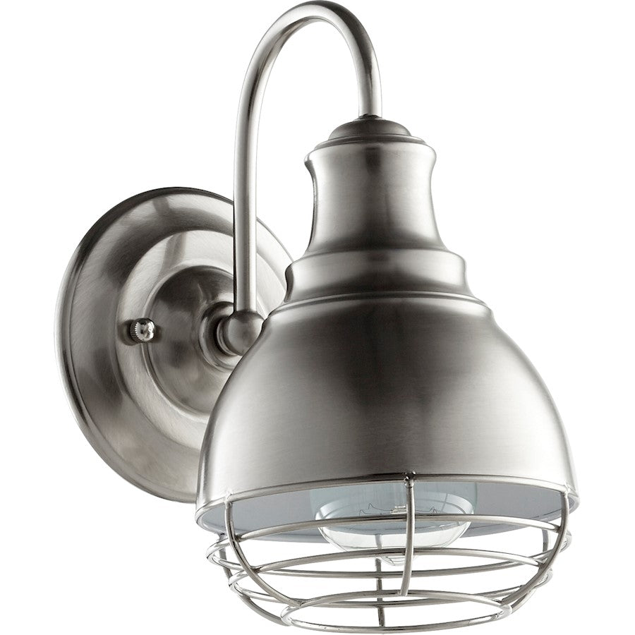 Quorum Arbor 1 Light 5.75' Wall Mount, Satin Nickel