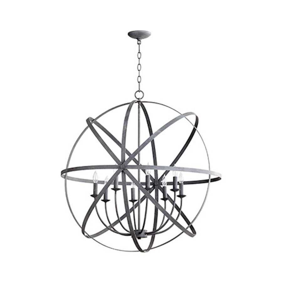 Quorum Celeste 8 Light Sphere, Zinc