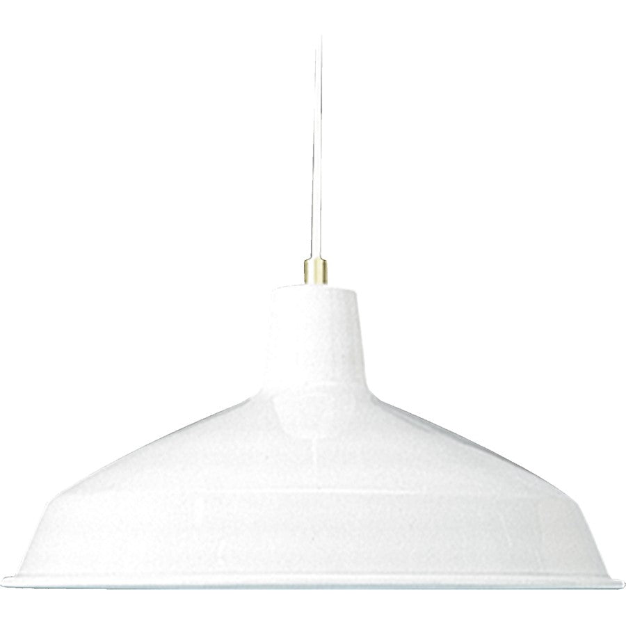 Quorum 1 Light Pendant, White