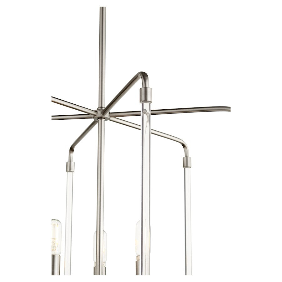 Quorum Optic 9 Light Entry, Satin Nickel