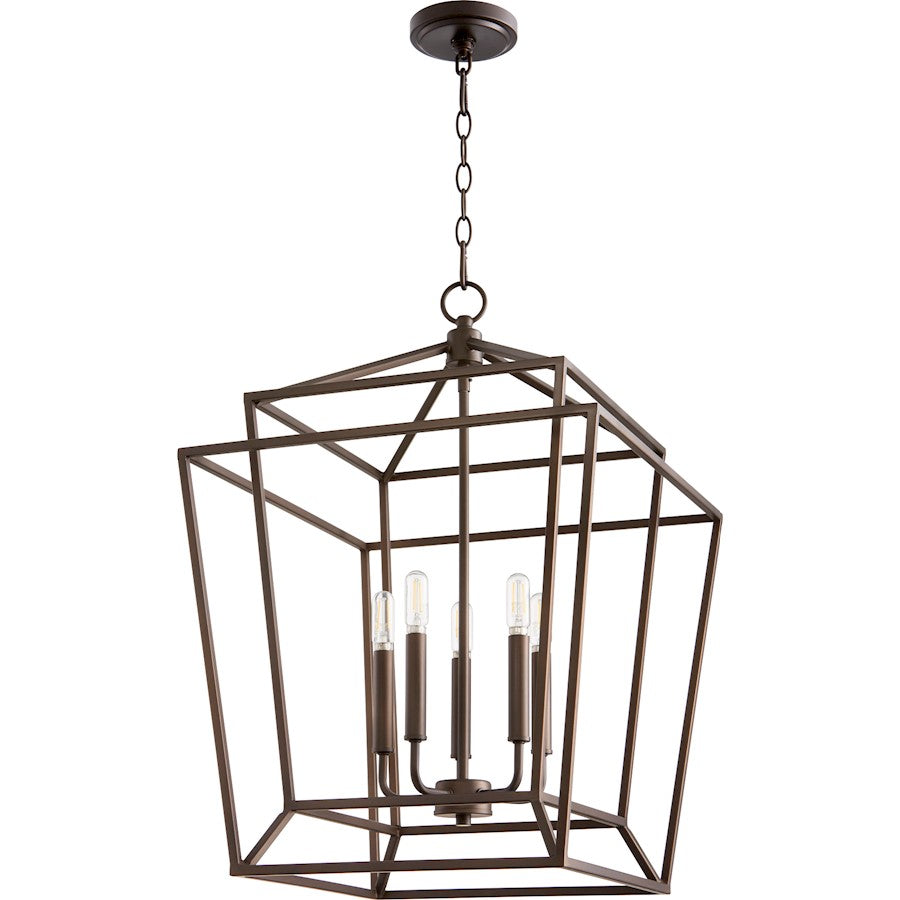 Quorum Monument 5 Light Entry, Oiled Bronze