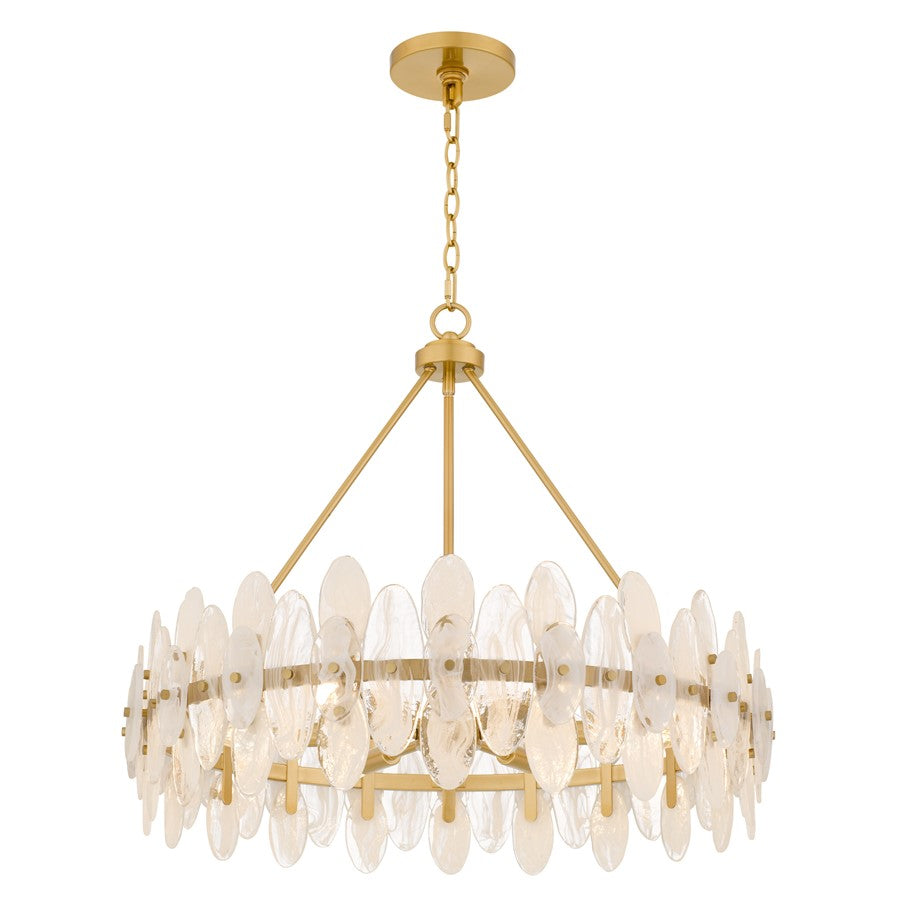 Quoizel Abigail 6-Lt Brushed Gold Pendant, Brushed Gold - ABI2828BRG
