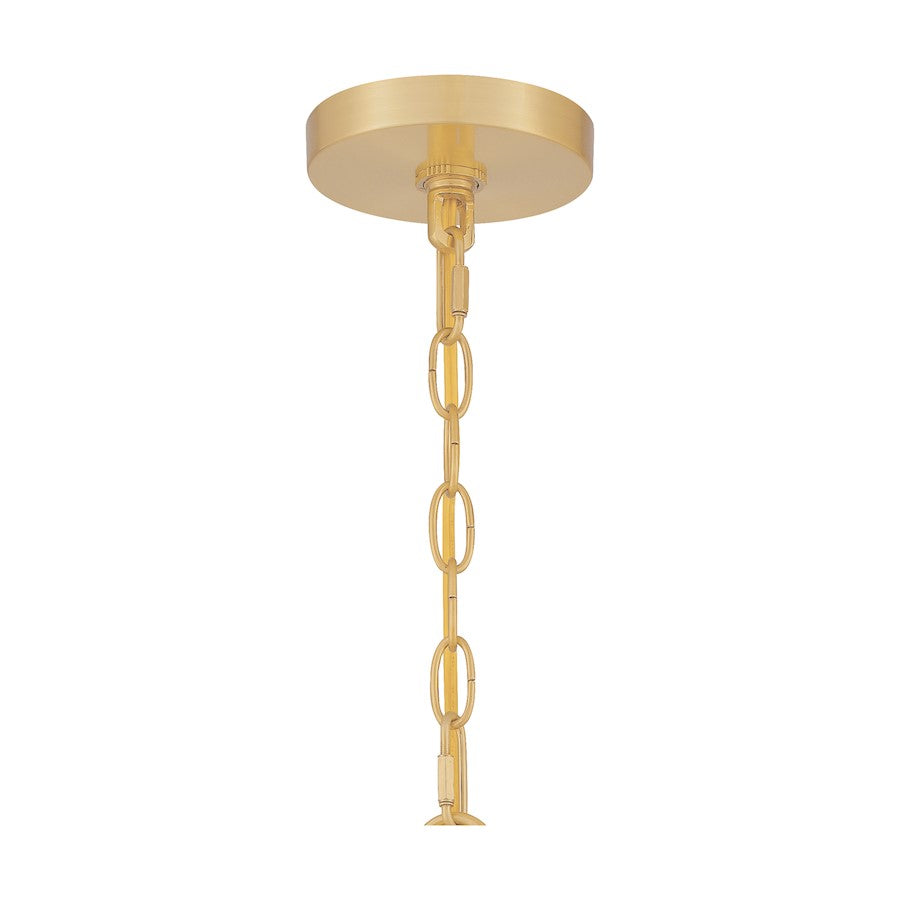 Quoizel Abner 1 Light Chain Hung Mini Pendant, Aged Brass