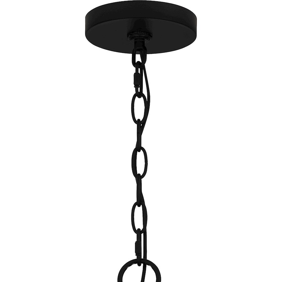 4 Light Pendant, Matte Black