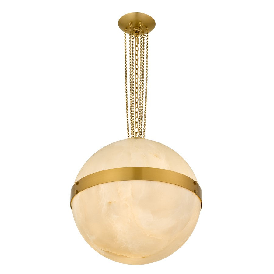 Quoizel Amato 3-Lt Brushed Gold Pendant, Brushed Gold - AMT1816BRG