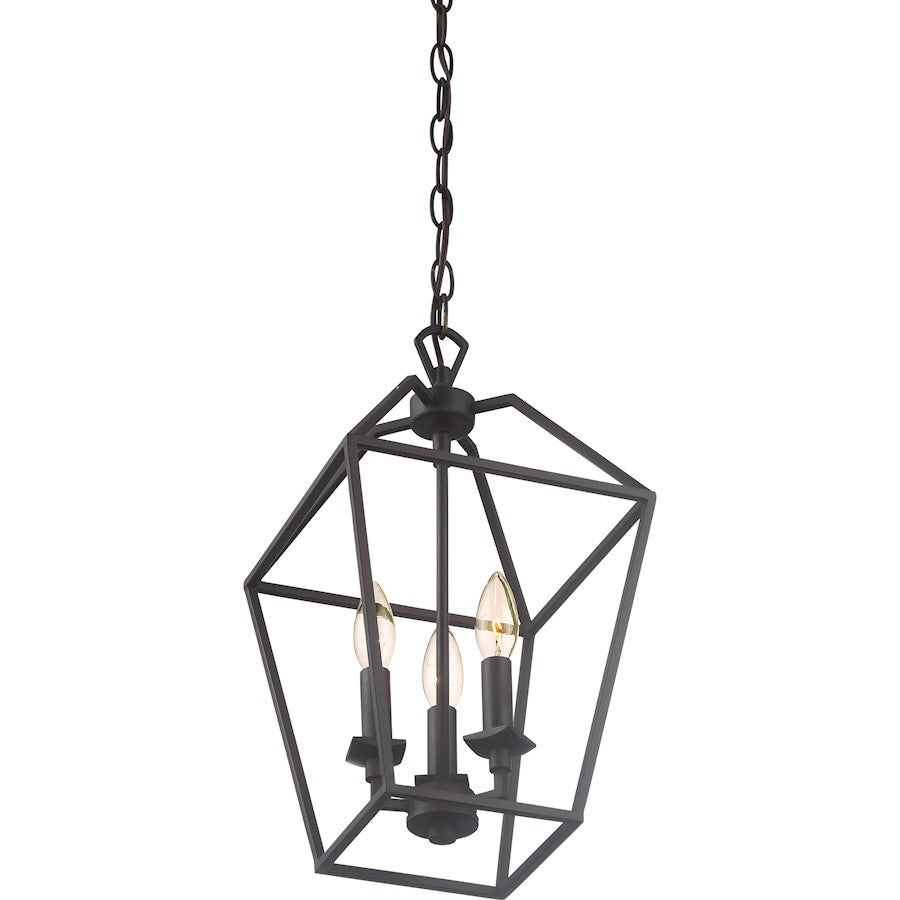 Quoizel Aviary 3 Light Foyer Piece, Palladian Bronze
