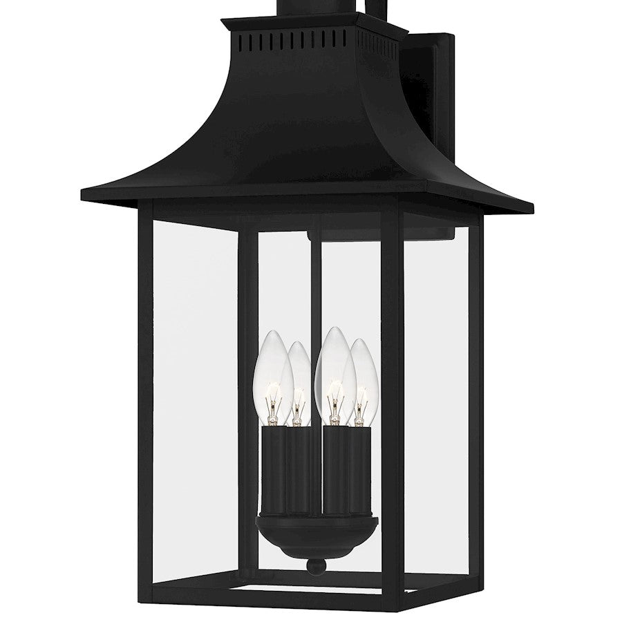Quoizel Chancellor 4 Light Outdoor Lantern, Tempered