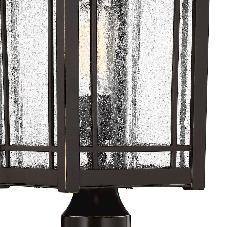 Quoizel Cedar Point 1 Light Post Lantern, Palladian Bronze